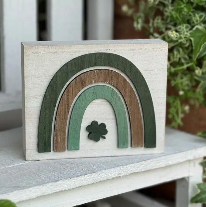 Rainbow Wash 3D St. Patrick's Day Block