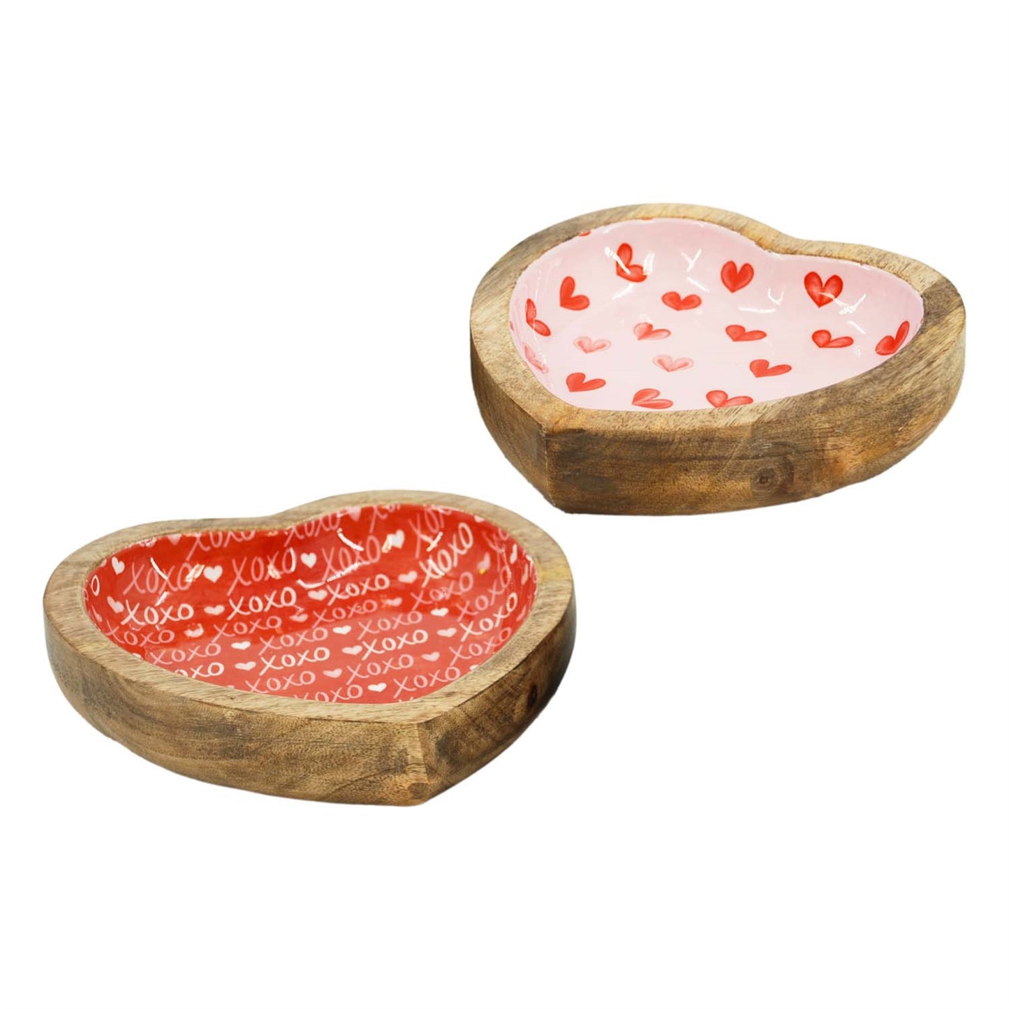 Wood Hear Tray, 2 sizes