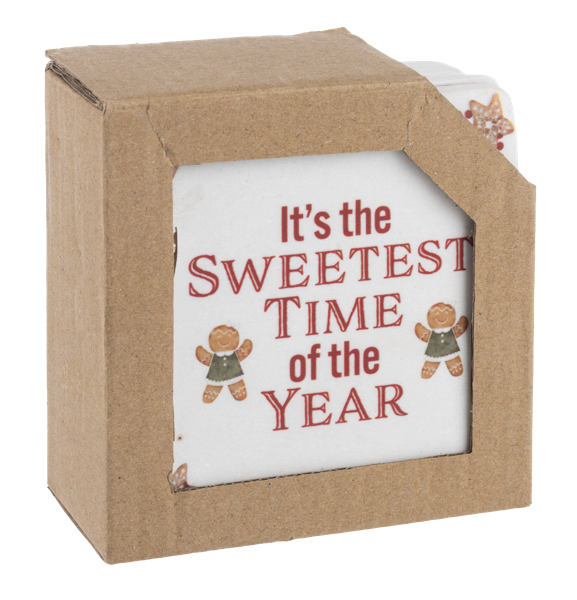 Gingerbread Coaster Set