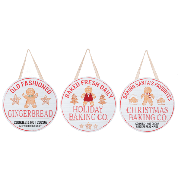 Gingerbread Wall Decor, 3 styles