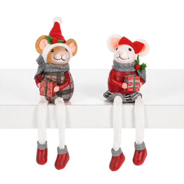 Santa's Little Helper Shelf sitters, 2 styles