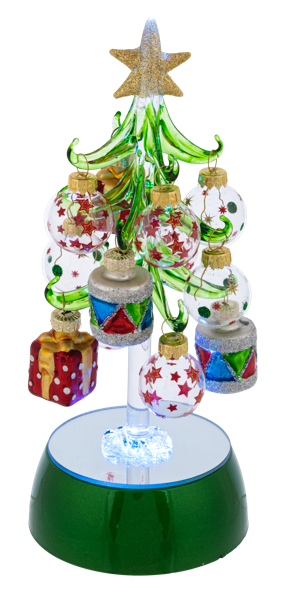 Light Up Christmas Tree with Ornaments, 3 styles