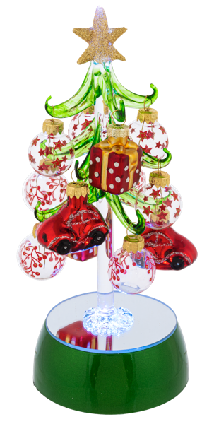 Light Up Christmas Tree with Ornaments, 3 styles