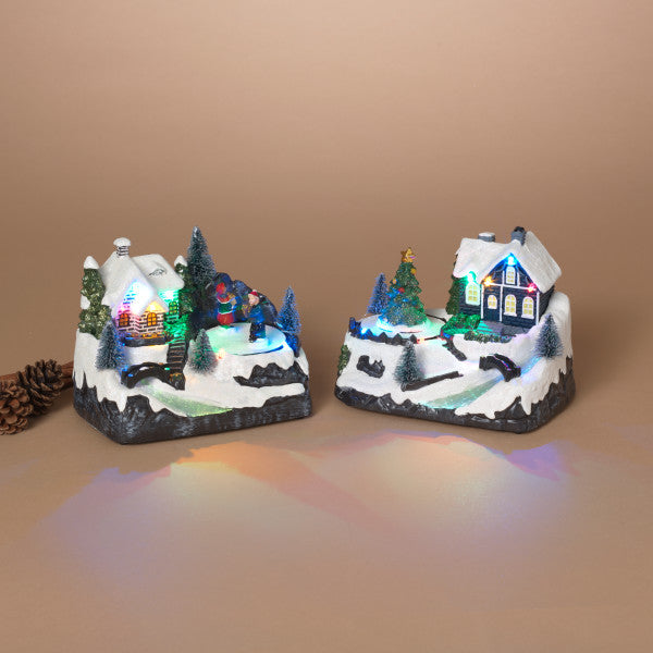 Lighted Musical Village, 2 styles