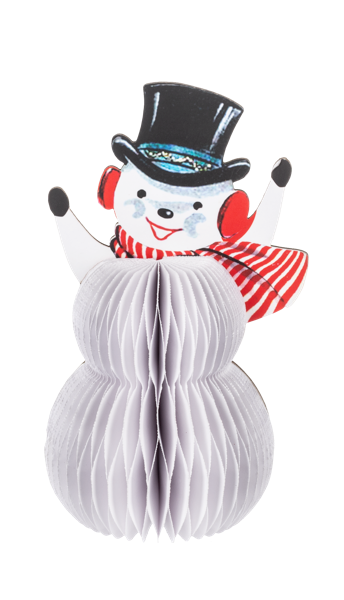 Honeycomb Santa & Snowman Figurines, 2 styles
