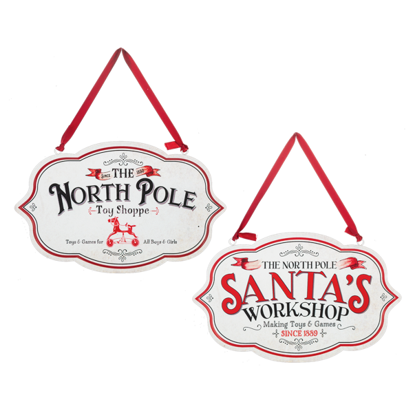 Retro Holiday Santa Ornaments, 2 styles