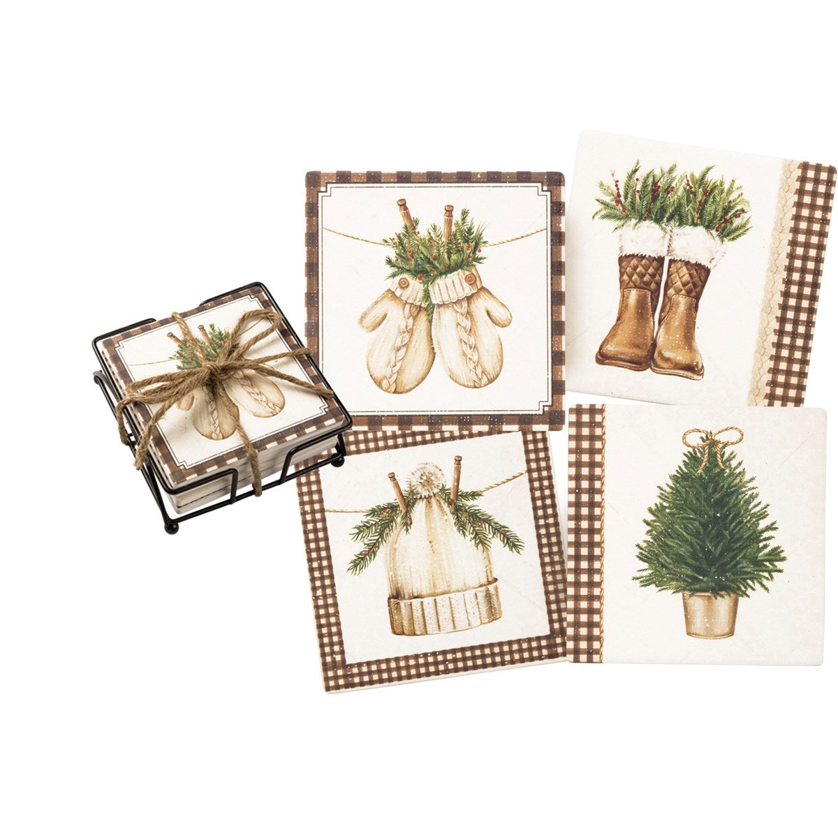 Coaster Set - Bundle Up