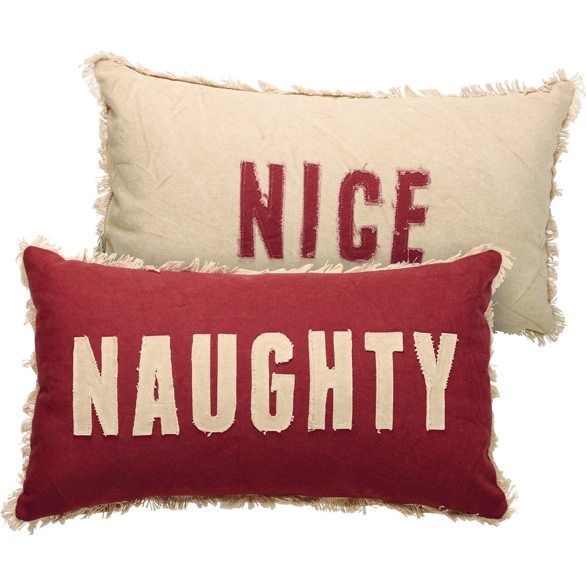 Naught Nice Christmas Pillow
