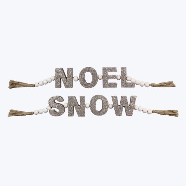Noel and Snow Glitter Garland, 2 styles