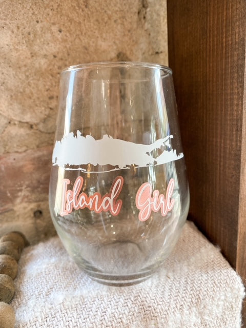 Island Girl Wine Glass – Urban Farmhouse Market