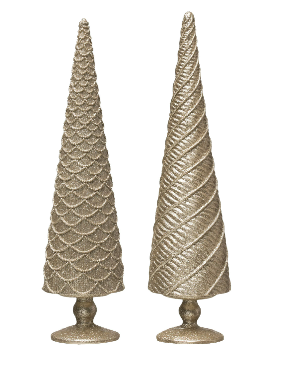 Embossed Tree with Champagne Finish, 2 Styles