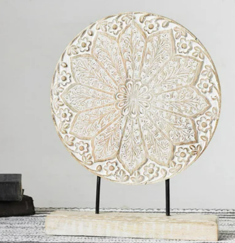 Jamie Tabletop Flower Medallion