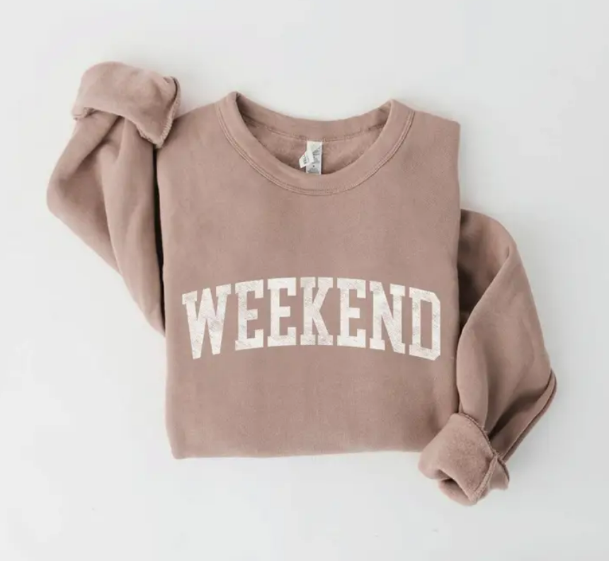  Weekending Casual Weekend Pullover Sweatshirt : Clothing, Shoes  & Jewelry