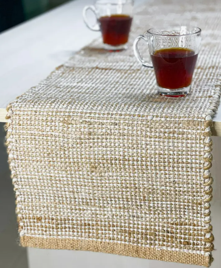 Ombre Jute Table Runner, 2 colors