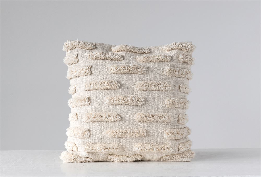 Nicole Woven Fringe Pillow - Urban Farmhouse Market