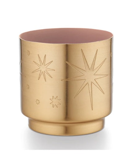 Pink Pine Tiny Tinsel Glass Candle
