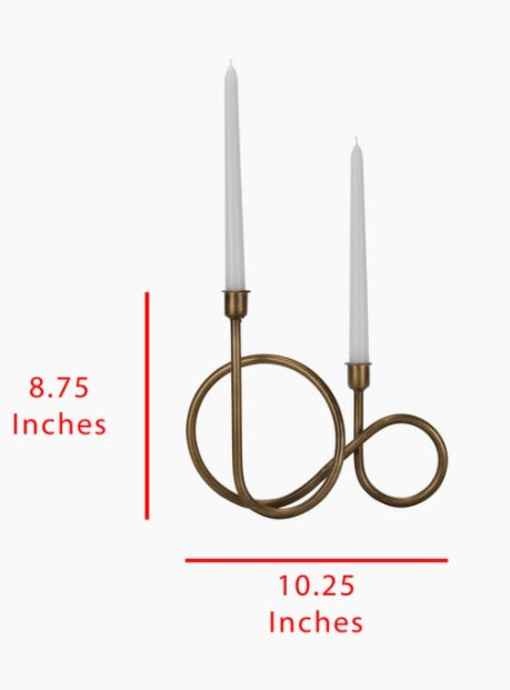 Ari Brass Taper Candle Holder