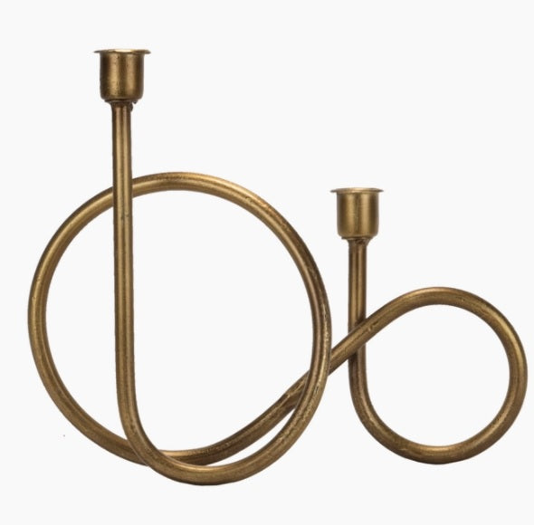 Ari Brass Taper Candle Holder