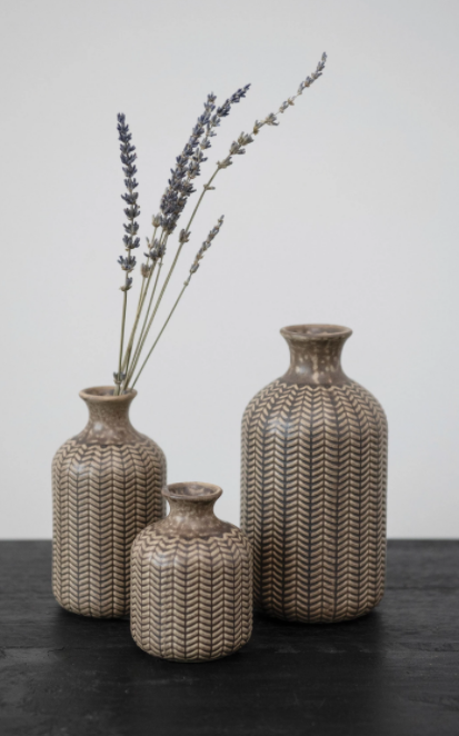 Maya Olive Vases, 3 sizes