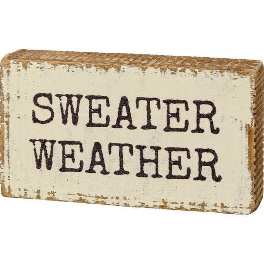 Sweater Weather Mini Wood Sign