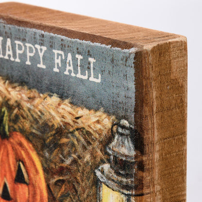 Happy Fall Box Sign