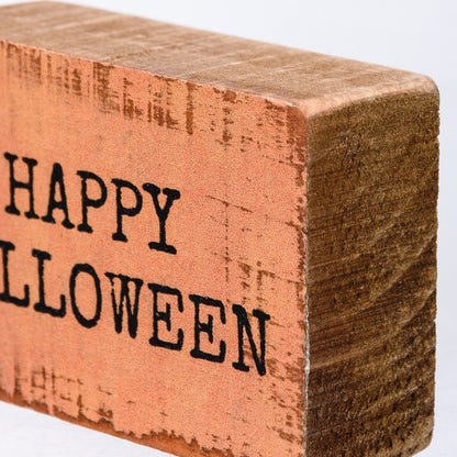 Happy Halloween Mini Block Sign