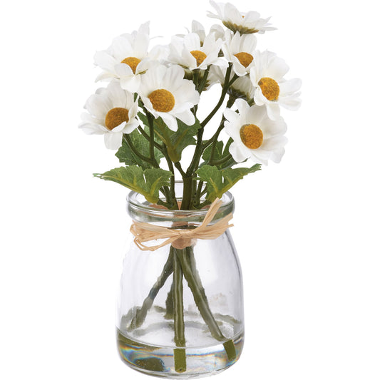 White Daisies Vase