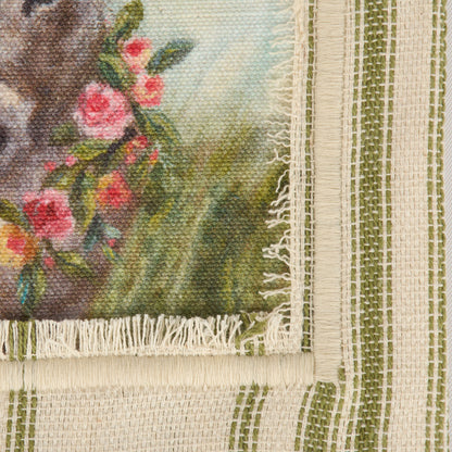 Floral Donkey Kitchen Towel