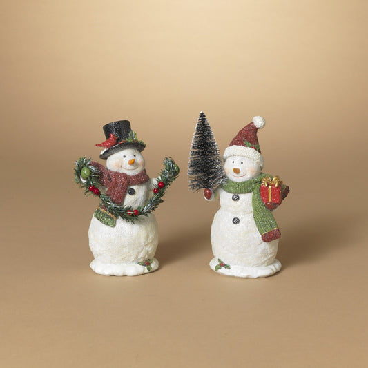 Resin Holiday Snowman, 2 styles