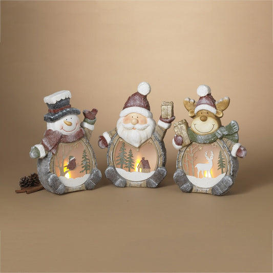 Lighted Holiday Figurine, 3 styles