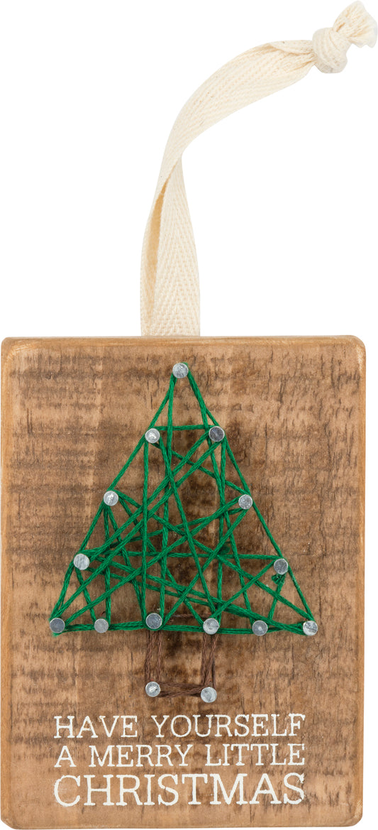 Merry Little String Art Ornament