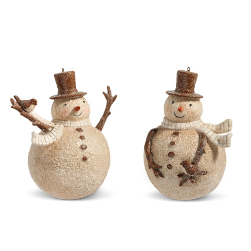 Whimsical Snowman Ornament, 2 styles