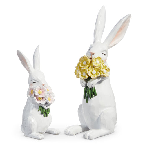 Bunny with Flowers, 2 sizes