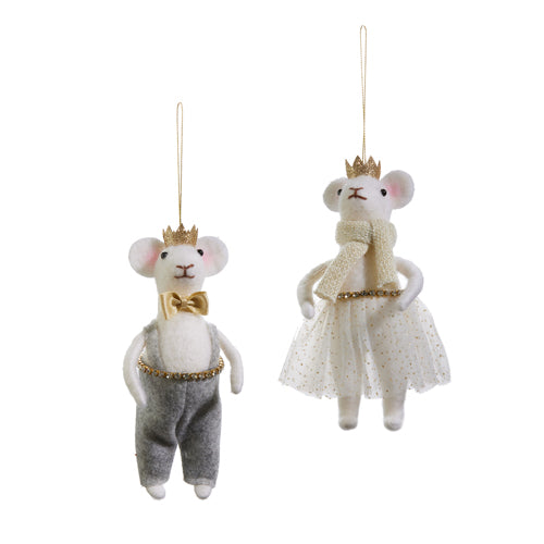 Crowned Mouse Ornament, 2 styles