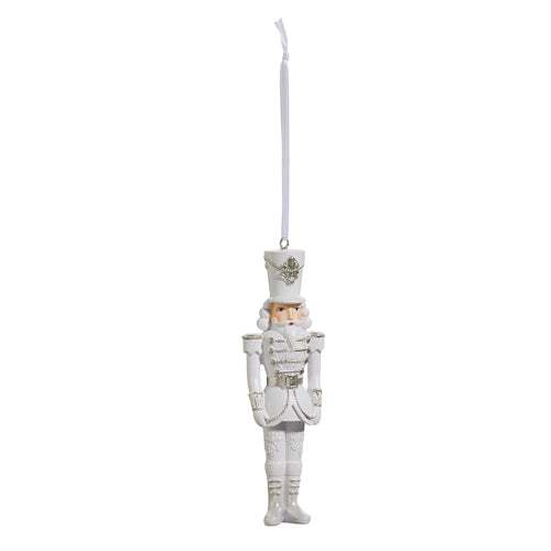 White and Silver Nutcracker Ornament