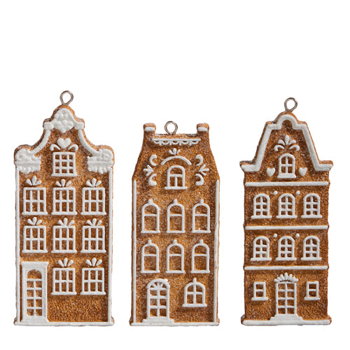 Gingerbread Village Ornament, 3 styles