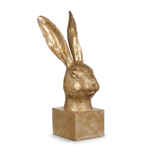 Gold Rabbit Bust