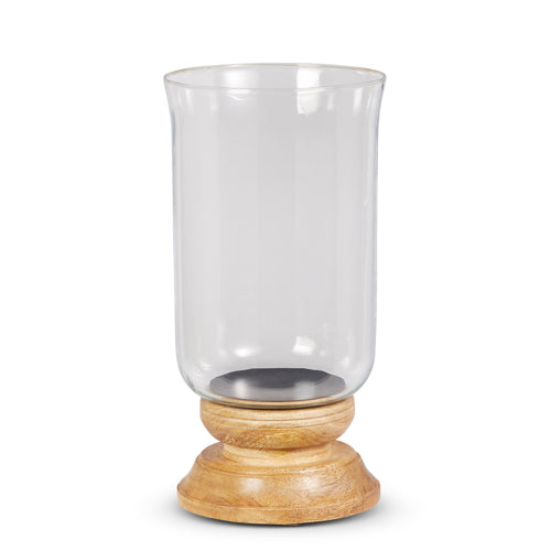 Abbish Wood Base Candle Holder