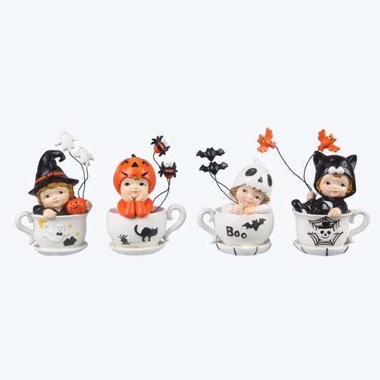 Halloween Kids in Teacups, 4 styles