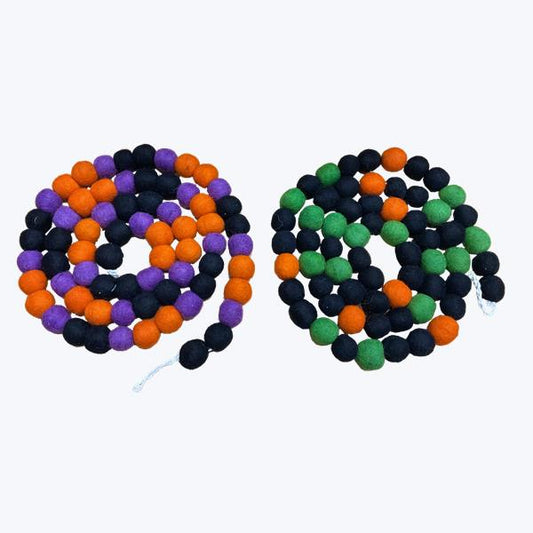Halloween Pom Pom Garland, 2 styles