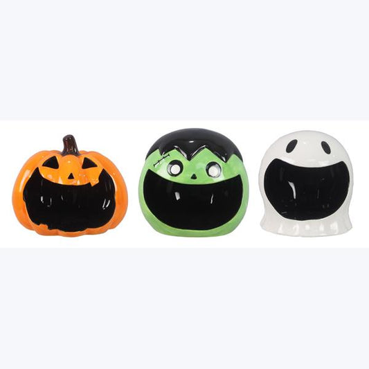 Ceramic Halloween Candy Bowls, 3 styles
