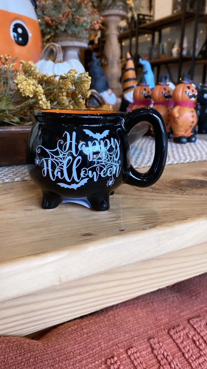 Happy Halloween Cauldron Mug