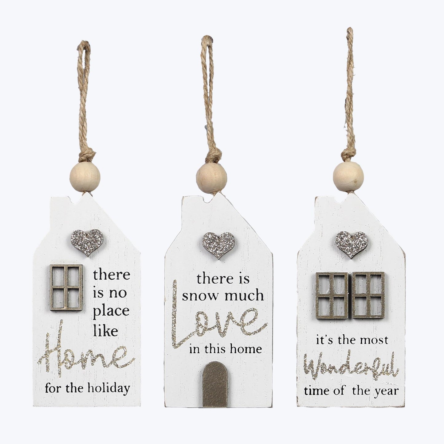 House Shaped Ornaments, 3 styles