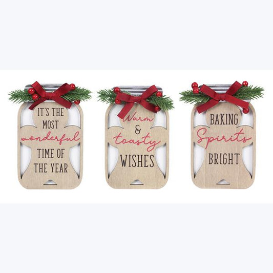 Wood Cocoa and Cookies Tabletop Gingerbread Signs, 3 styles