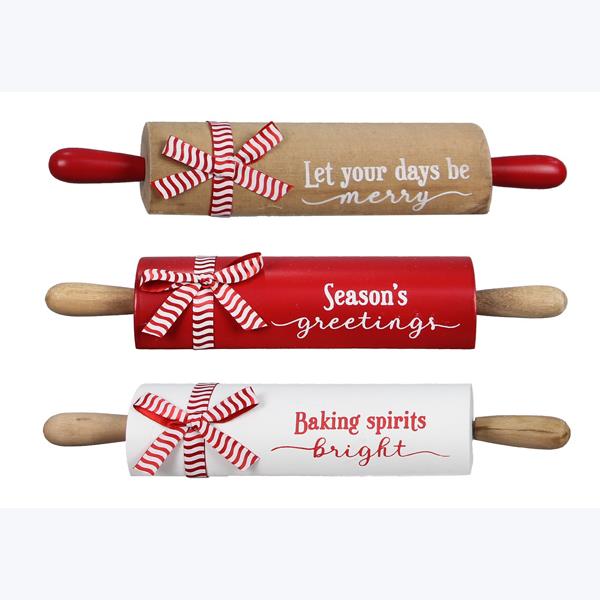 Christmas Tabletop Rolling Pin, 3 styles