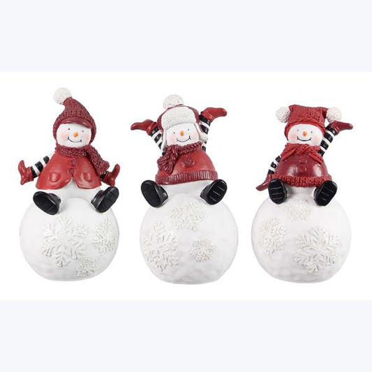 Red Snowman on Snowball, 3 styles