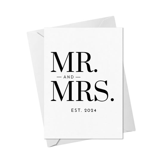Mr. and Mrs. Est 2024 Card