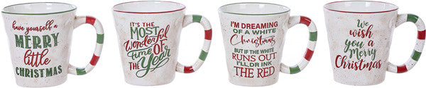 Christmas Sentiment Mug, 4 styles