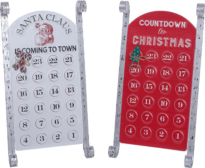 Sleigh Countdown Easel, 2 styles