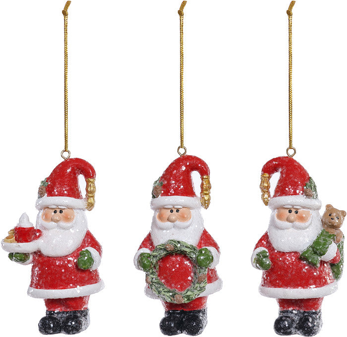 Santa Ornament, 3 styles